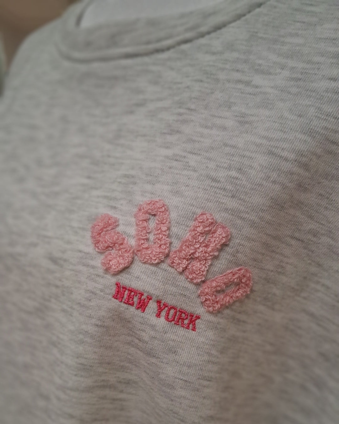 Sweatshirt SOHO New York - leichter Pulli - Shirt mit Frottee-Stickerei
