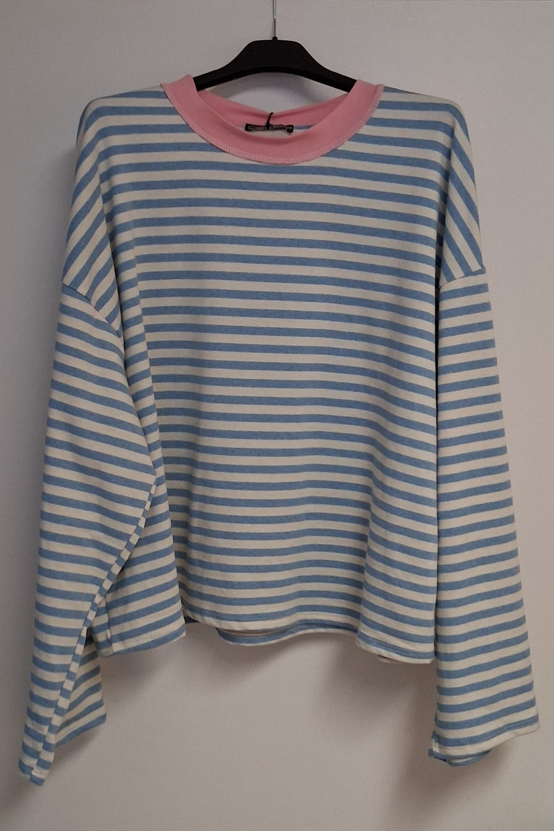 Sweatshirt - leichter Pulli - Shirt mit Streifen - 2 Varianten