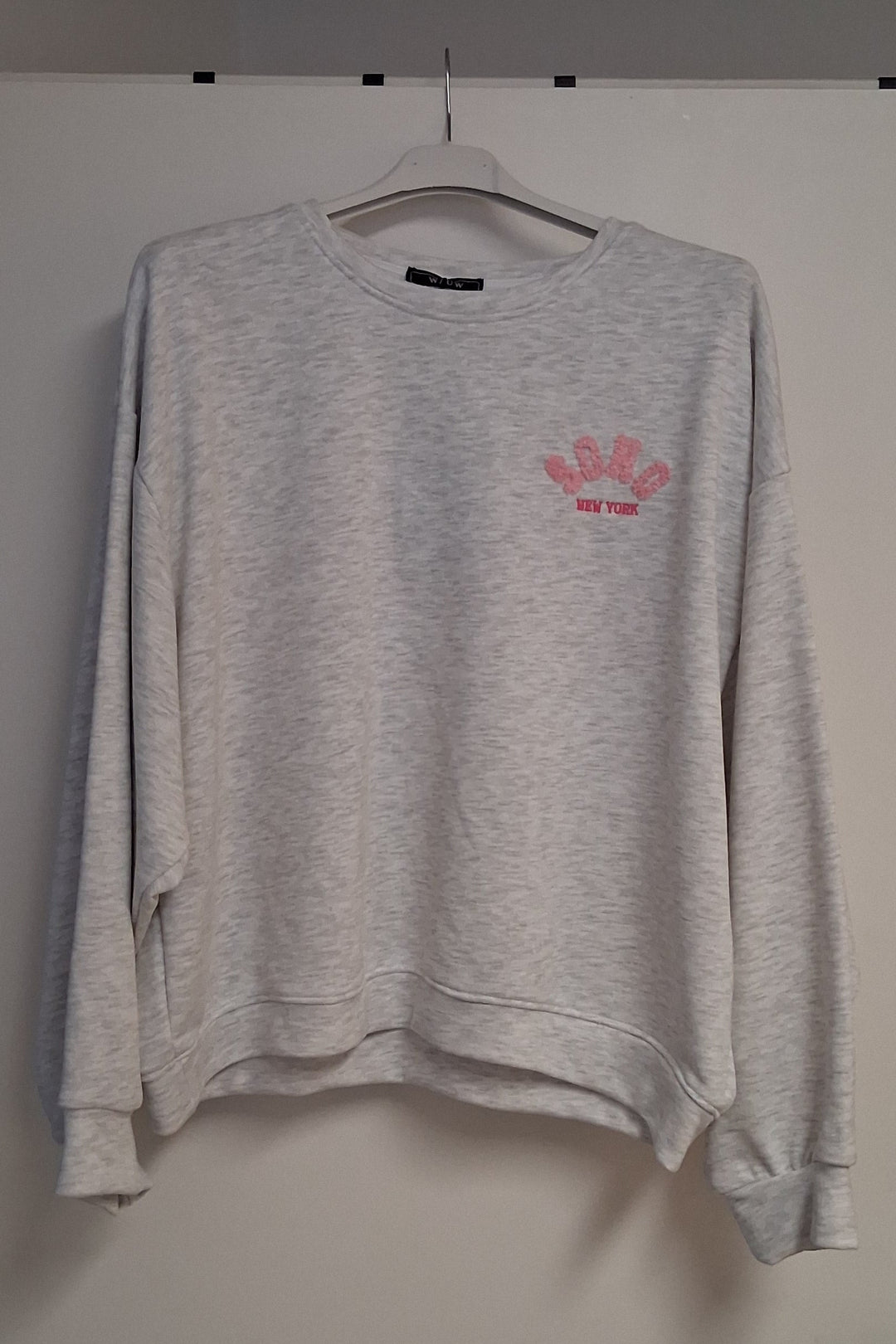 Sweatshirt SOHO New York - leichter Pulli - Shirt mit Frottee-Stickerei