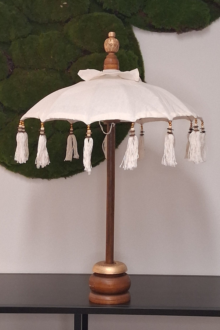 Deko Sonnenschirm - Bali Deko - Bohostil Schirm - Tischschirm 70cm