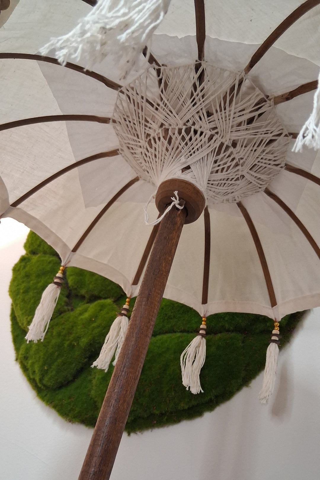 Deko Sonnenschirm - Bali Deko - Bohostil Schirm - Tischschirm 70cm