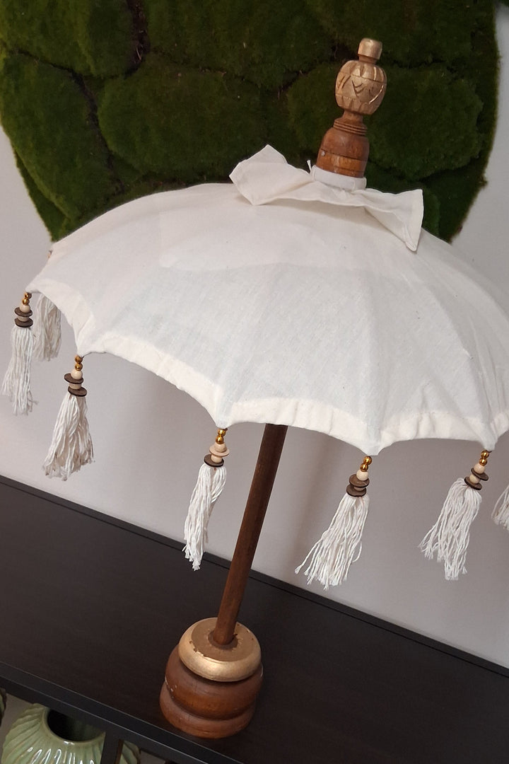 Deko Sonnenschirm - Bali Deko - Bohostil Schirm - Tischschirm 70cm