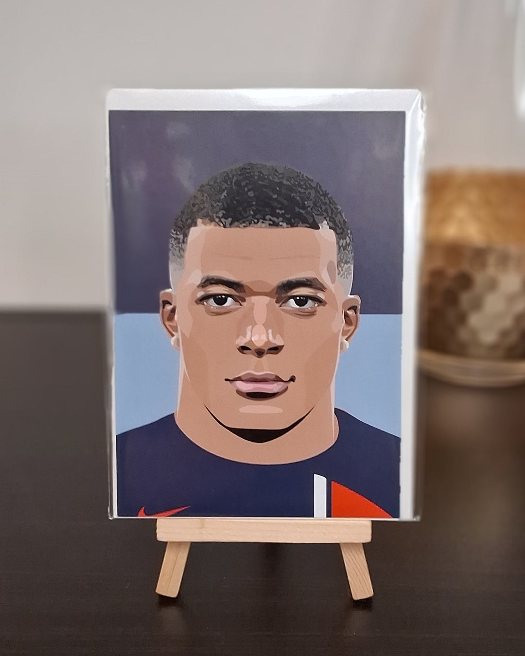 Postkarte mit Umschlag - Portrait Popkultur Künstler im Pop-Art Stil