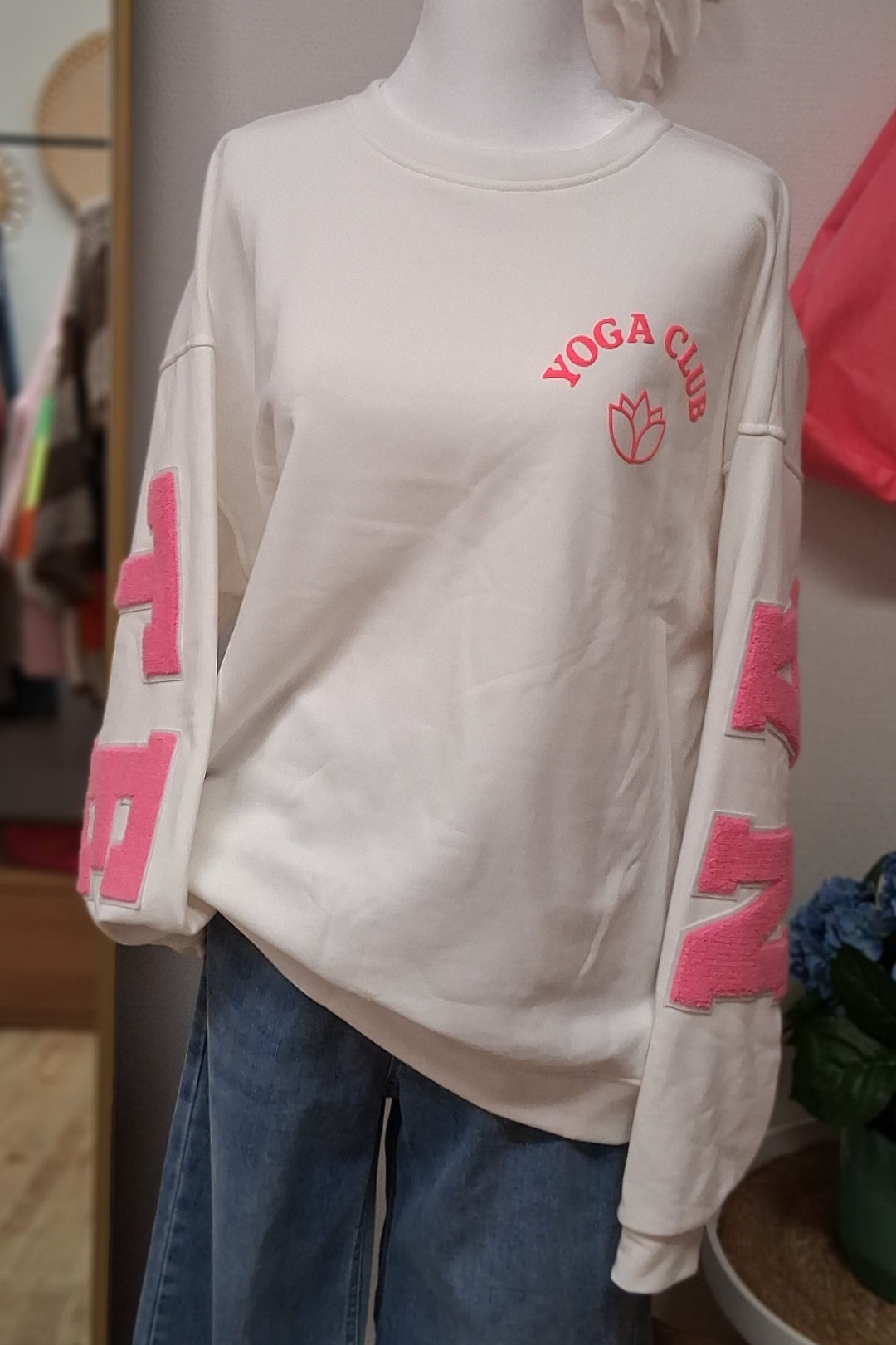 Pullover YOGA CLUB / NAMASTE - Oversize Sweatshirt - div. Farben