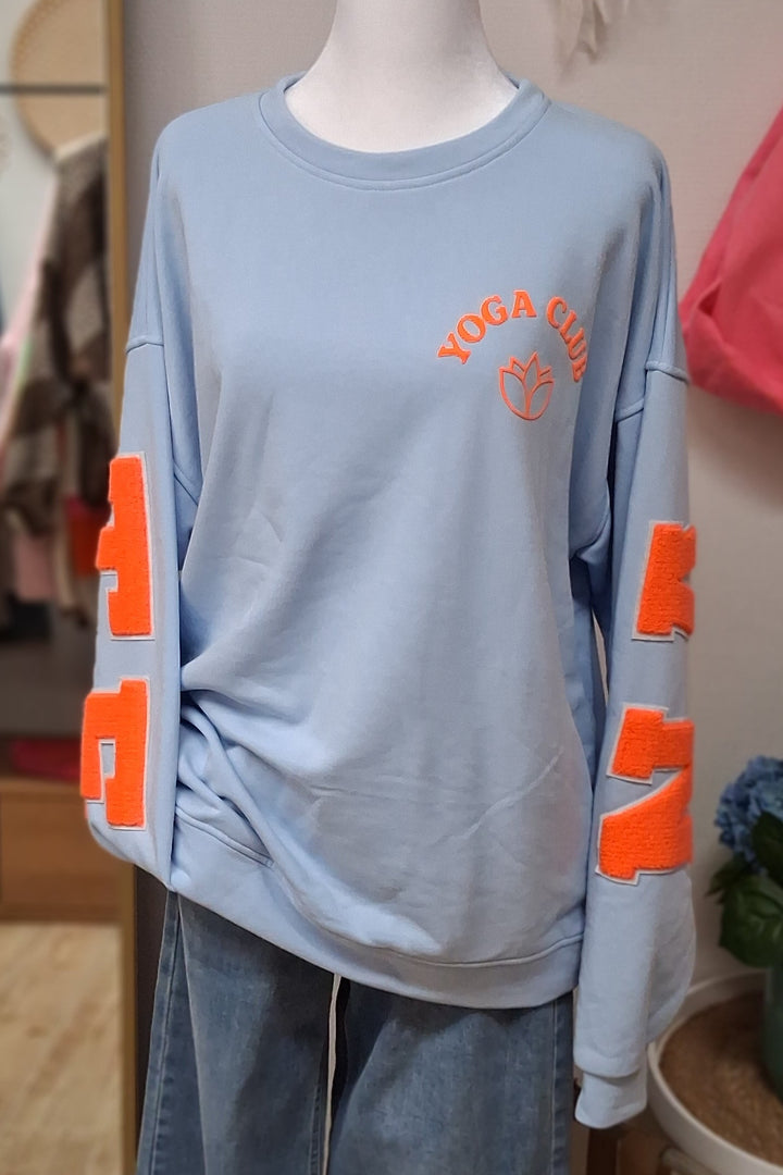 Pullover YOGA CLUB / NAMASTE - Oversize Sweatshirt - div. Farben