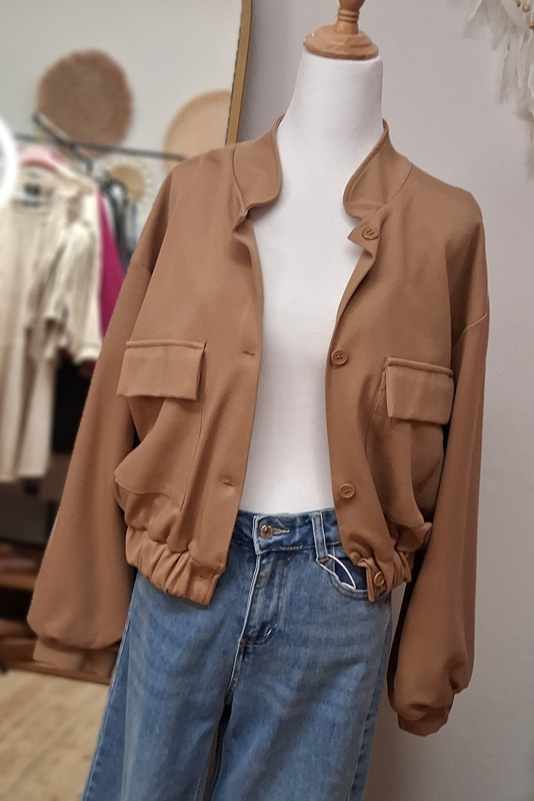 Jacke hellbraun L/XL