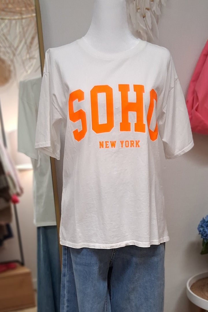 T-Shirt SOHO - Shirt mit Neonprint