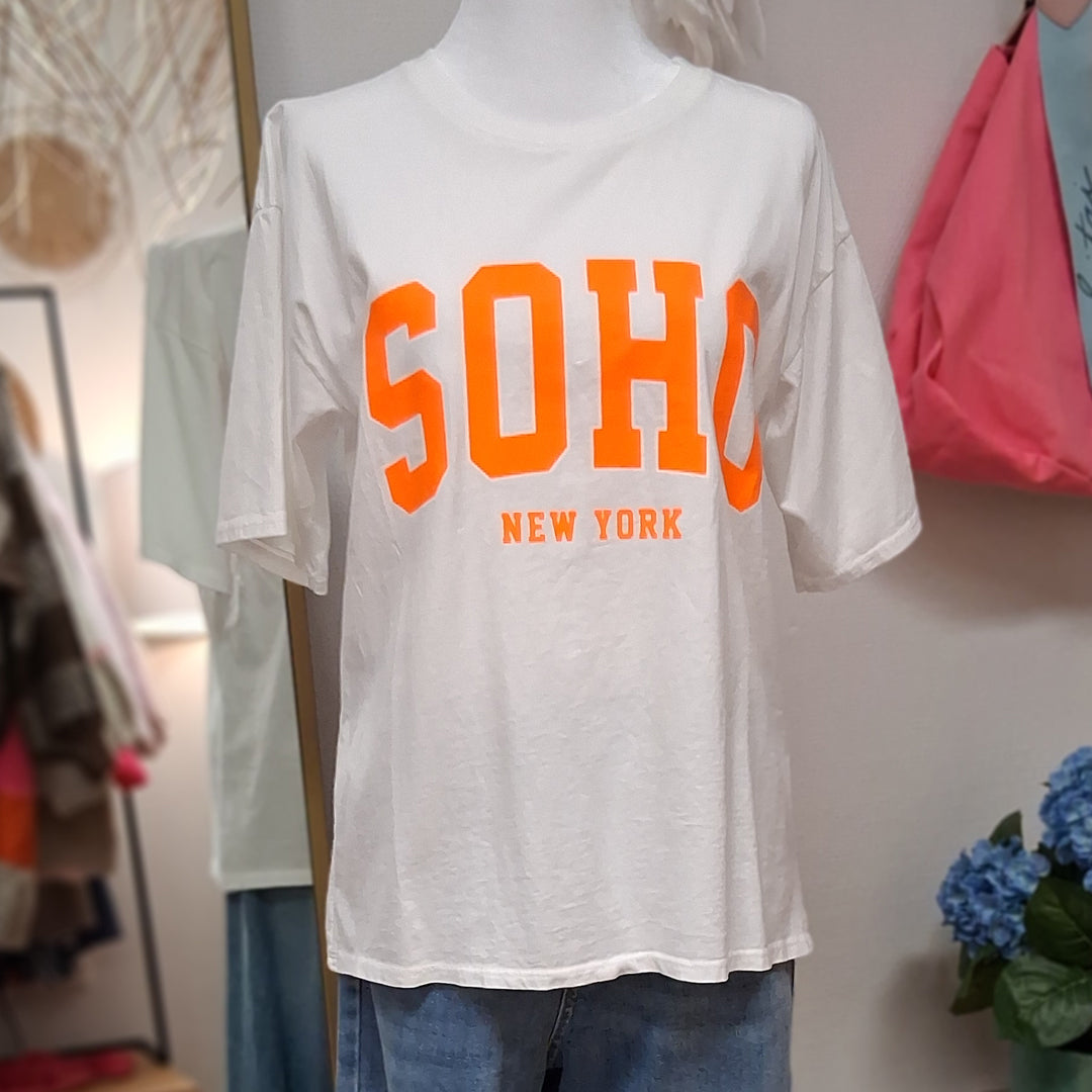 T-Shirt SOHO - Shirt mit Neonprint