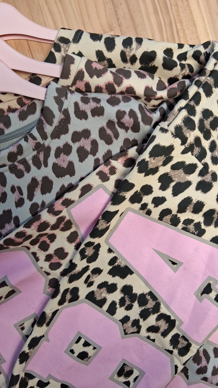 Pullover YOGA / BALANCE - Oversize Sweatshirt mit Leomuster - 3 Farben