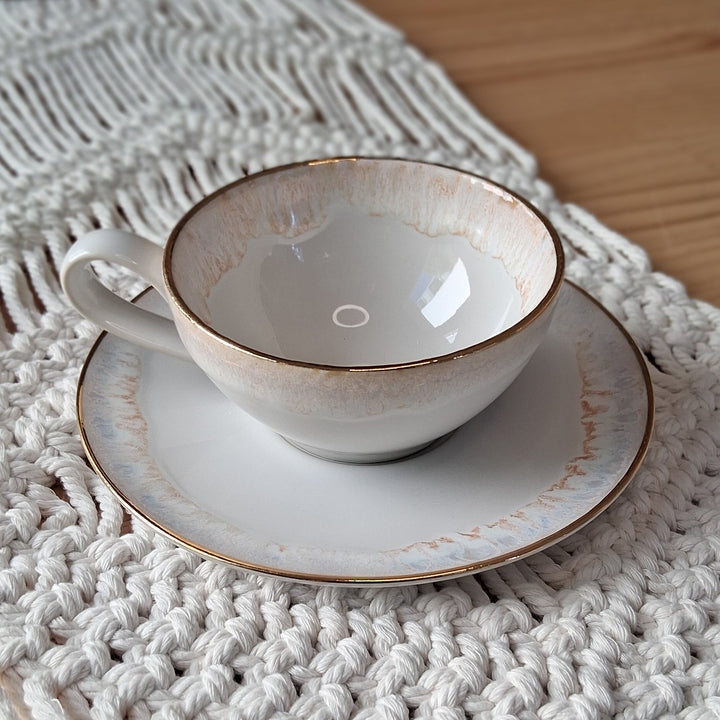 Teetasse mit Untertasse TAORMINA, Casafina