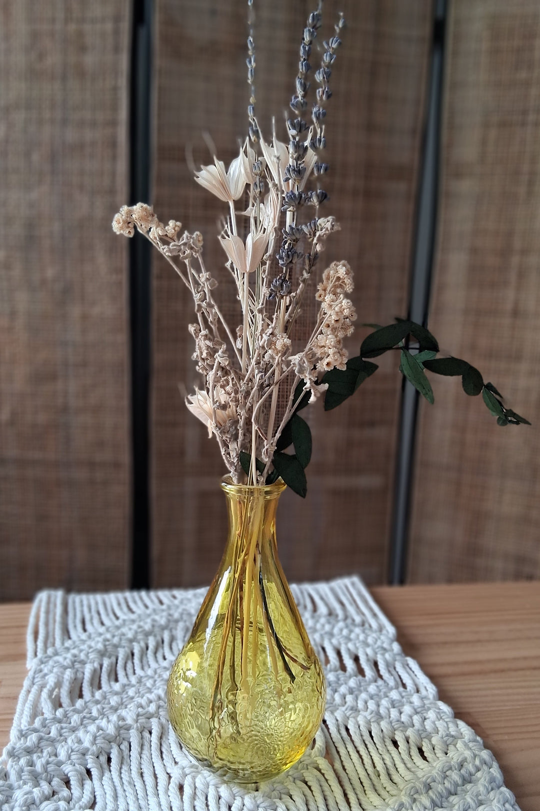 Glasvase DAHLIA - Vintage Flaschenvase - 3 Farben