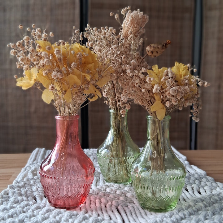 Mini Glasvase MILANO - Vintage Flaschenvase - 2 Varianten