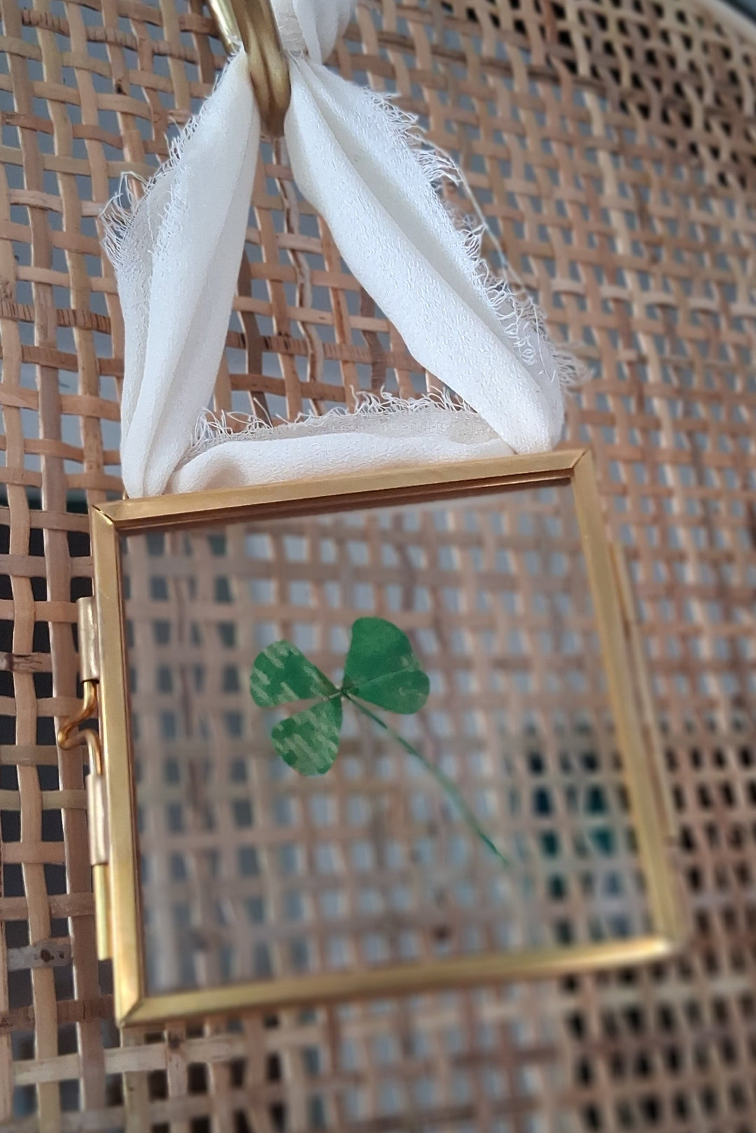 Glasrahmen mit getrockneten Blüten - Dekohänger - div. Blumen