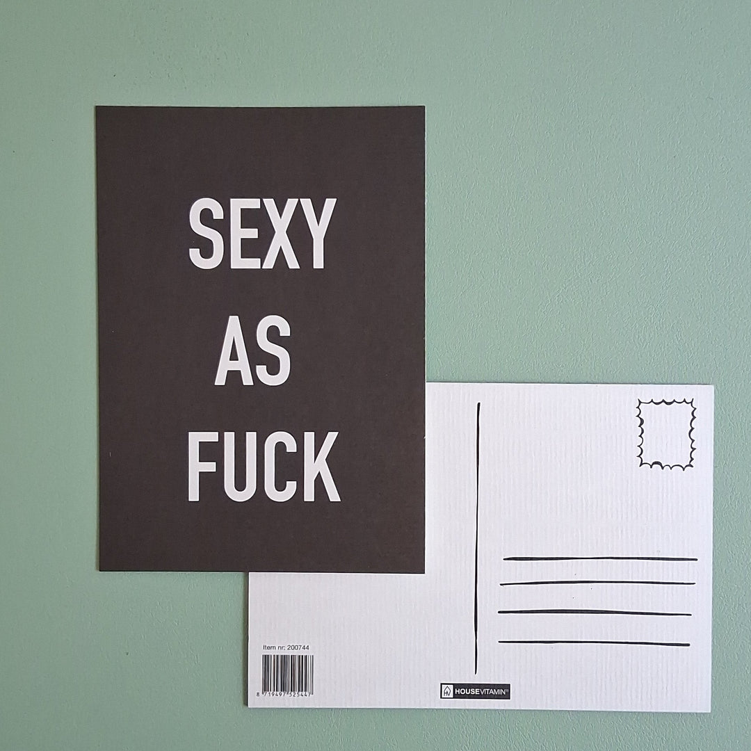 SEXY AS FUCK - Postkarte - Grußkarte