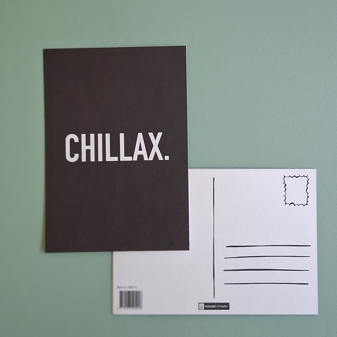 CHILLAX - Postkarte - Grußkarte