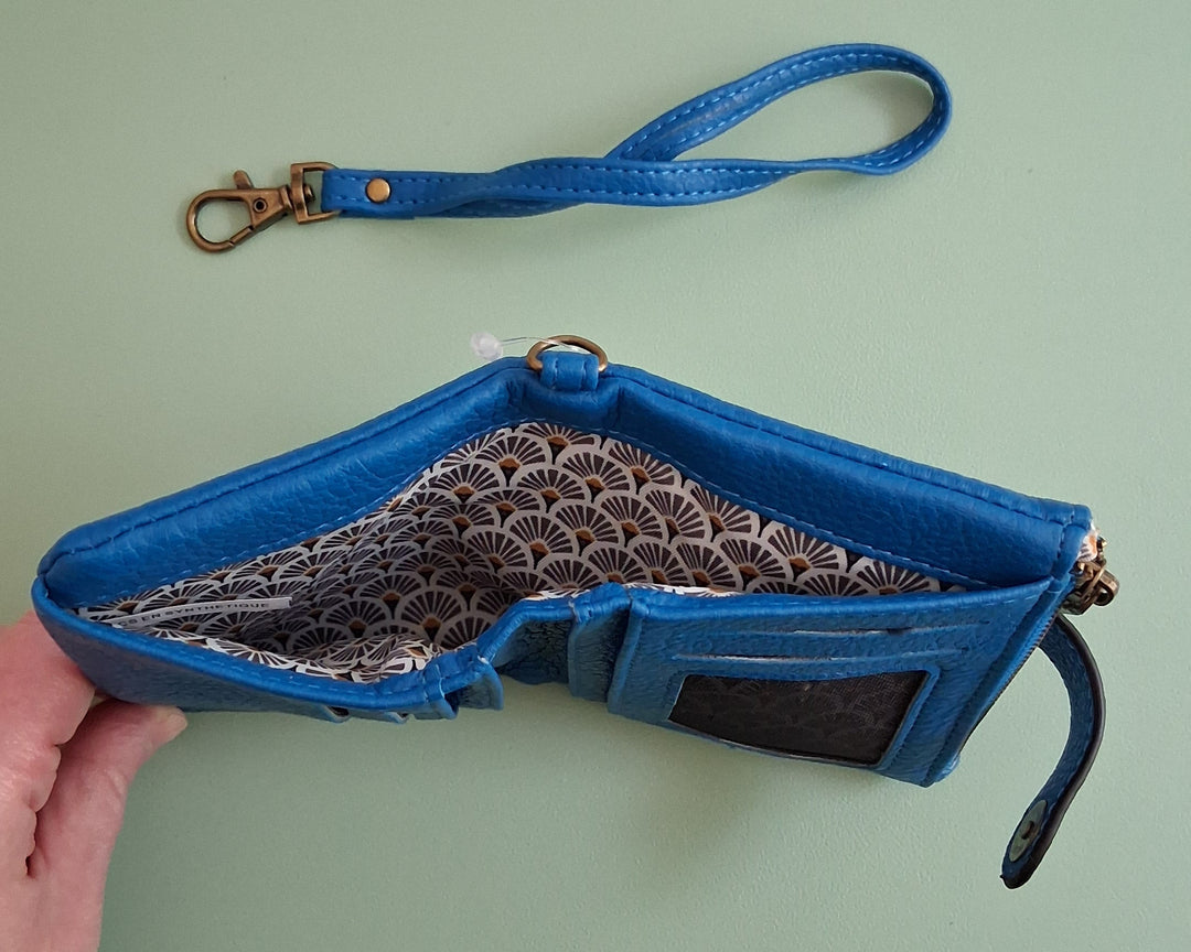 Portemonnaie - Geldbeutel - Leder Blau