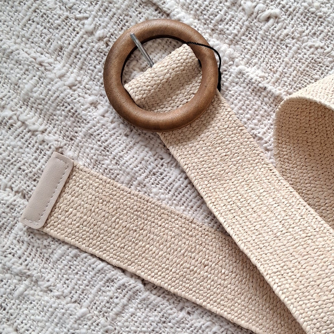 elastischer Taillengürtel - Kleidergürtel - geflochtener Boho Gürtel