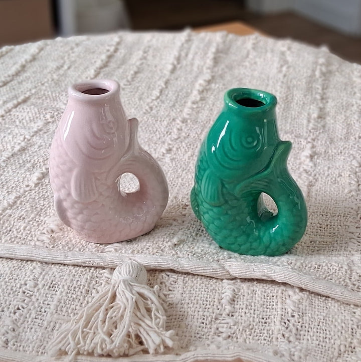 Deko Vase FISH - Kerzenhalter oder Blumenvase