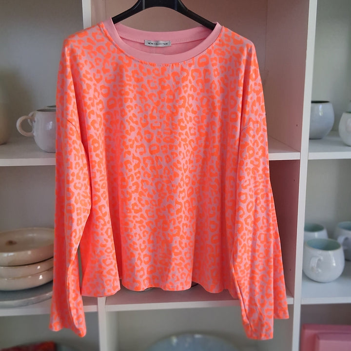 Shirt LEO - rosa Neonorange