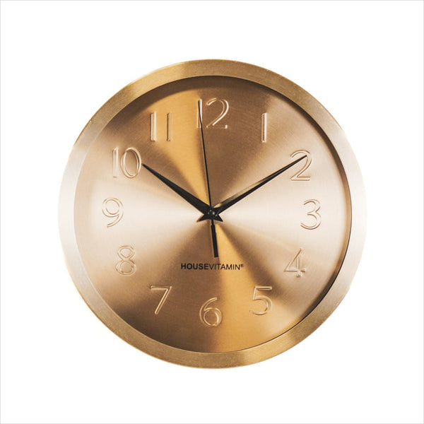 Wanduhr Rund Gold – Elegante Designuhr für modernes Wohnen