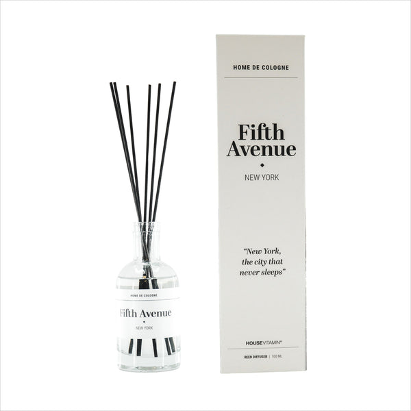 Home de Cologne Reed Diffuser - FIFTH AVENUE NEW YORK - Holzig Duft (500ml)