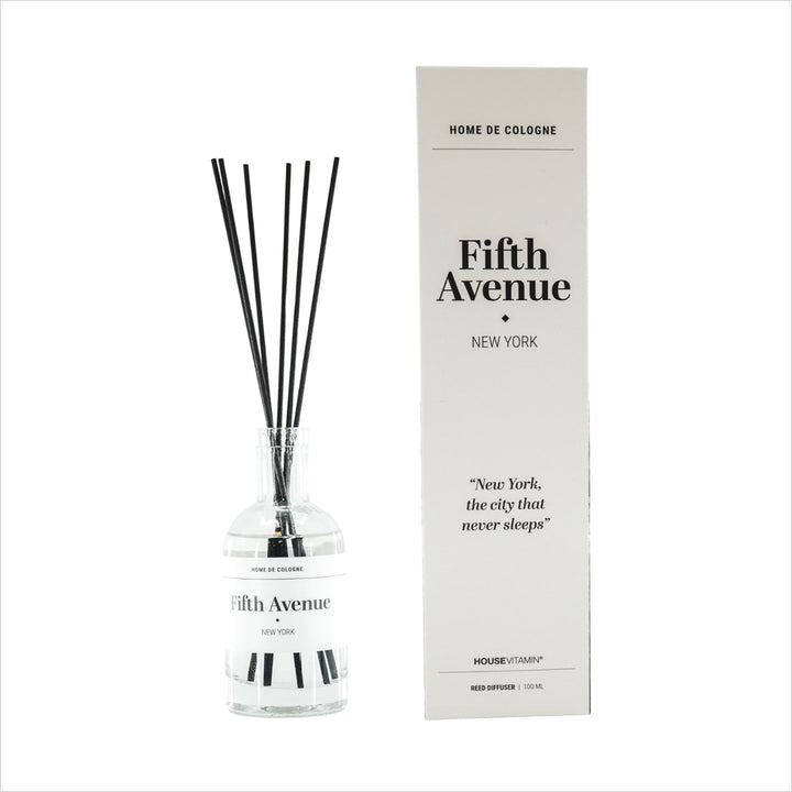 Home de Cologne Reed Diffuser - FIFTH AVENUE NEW YORK - Holzig Duft (500ml)