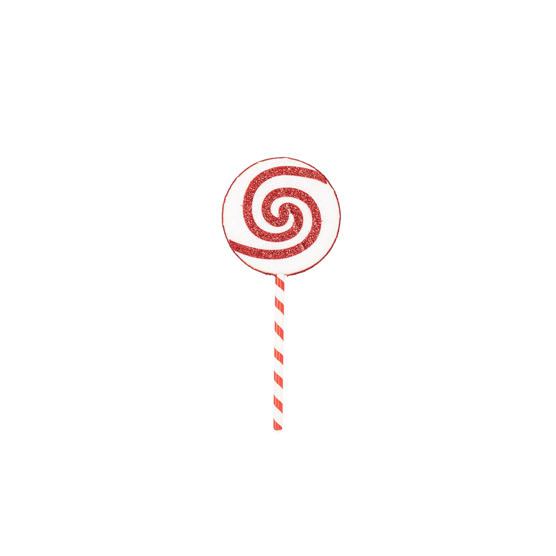 Lolly Pop - Weihnachtsdekoration - Swirl Weiß/Rot - 63cm
