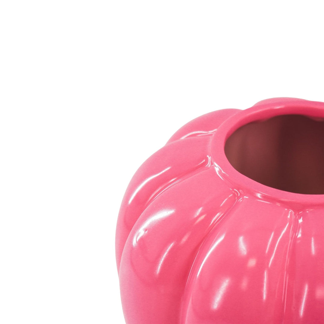Vase SWIRL - Blumenvase Neon Rosa/Pink