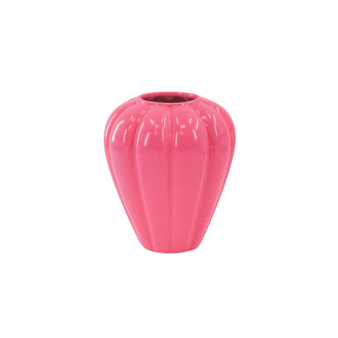 Vase SWIRL - Blumenvase Neon Rosa/Pink