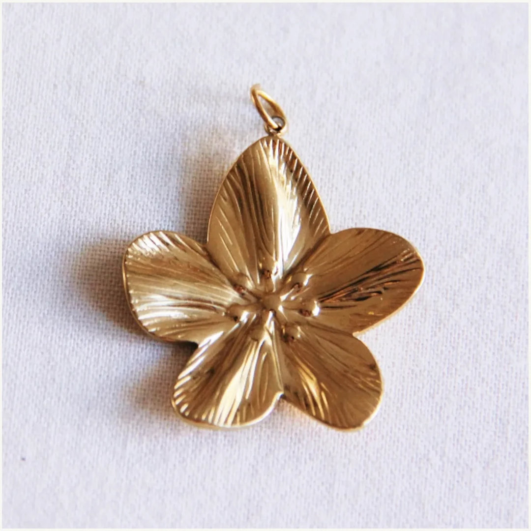 Charm FLOWER Gold - Kettenanhänger