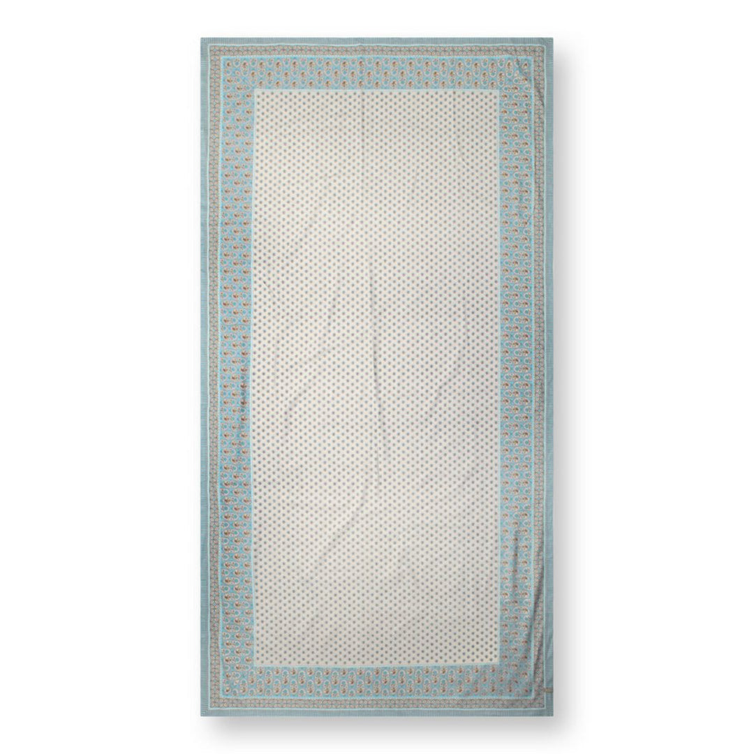 Tischdecke BLOOMING TALES Khaki-Blue 150x300cm