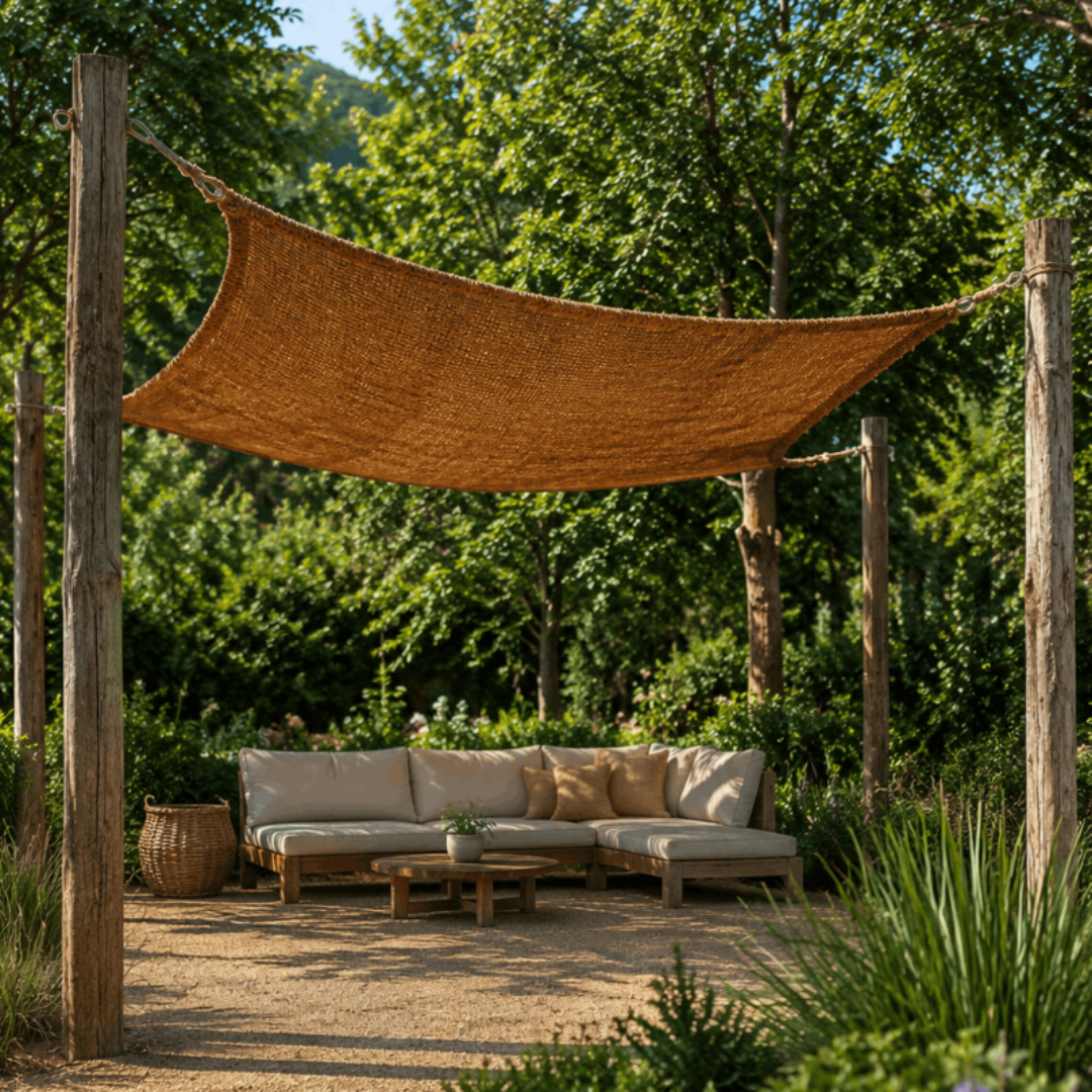COCO SHADE Sonnensegel - Rechteckig Natur 400x300