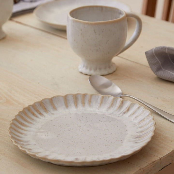 Teller MALLORCA / Salat - Dessert / 6er Set / 22cm / sand