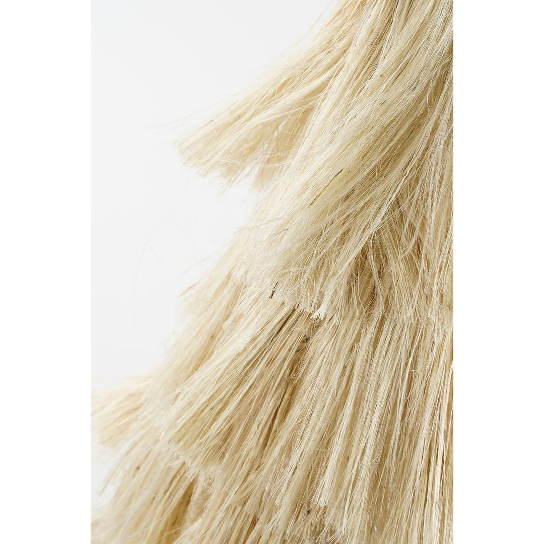 Weihnachtsbaum - H44 x Ø25 cm - Jute Fransen - Beige