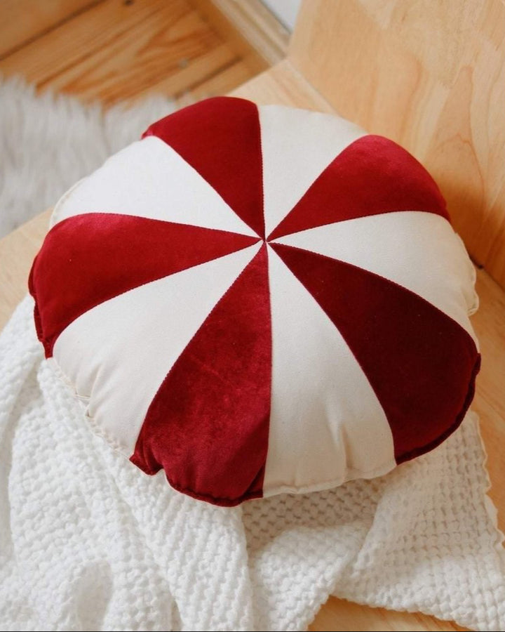 CANDY Patchwork-Kissen / Rot