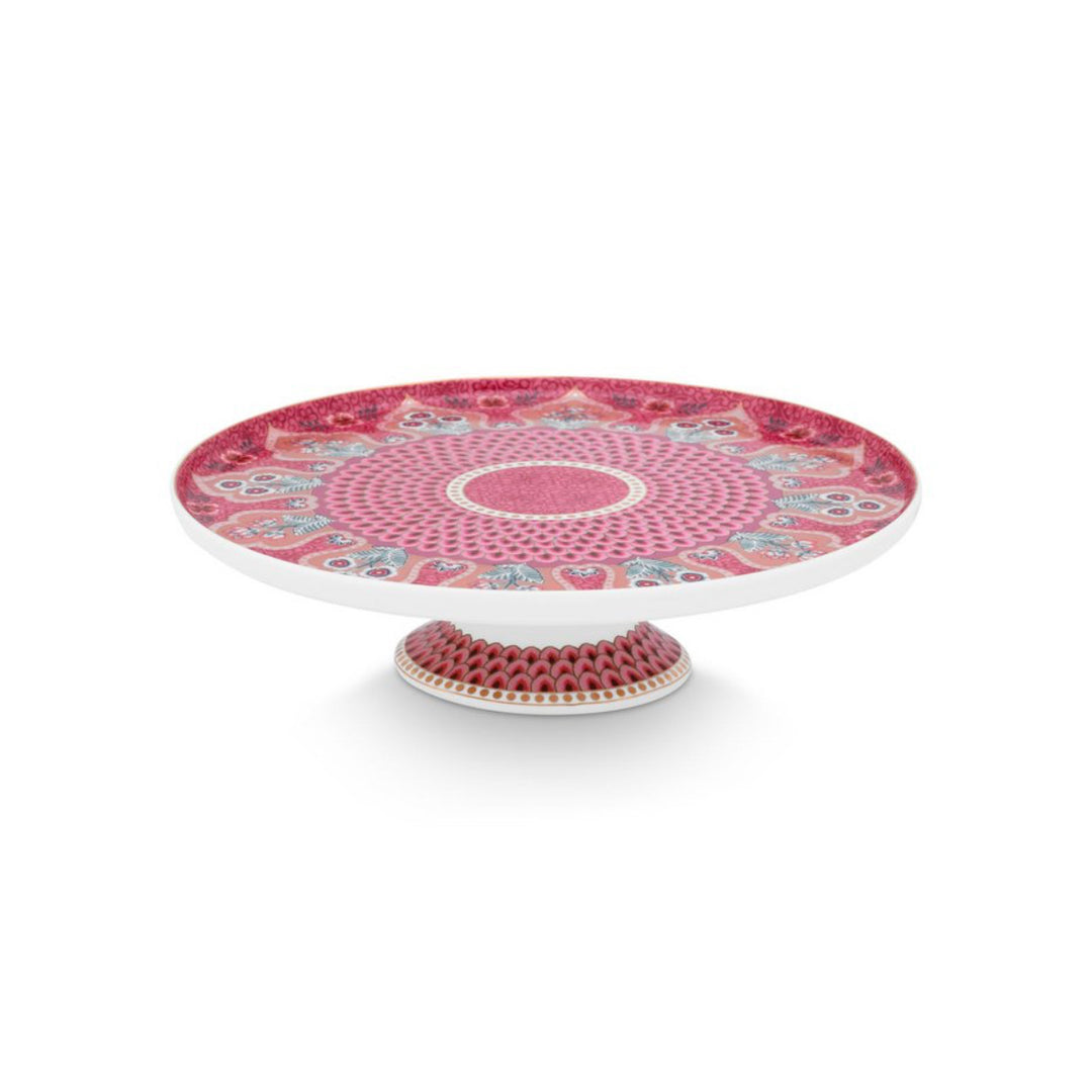 Mini Cake Tray FLOWER FESTIVAL Dark Pink 21cm