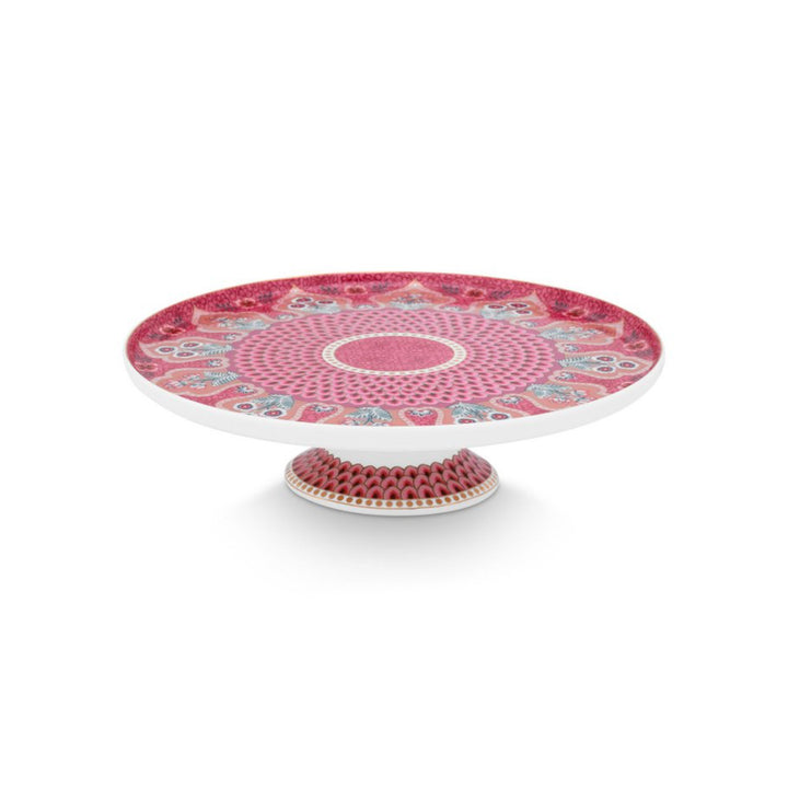 Mini Cake Tray FLOWER FESTIVAL Dark Pink 21cm