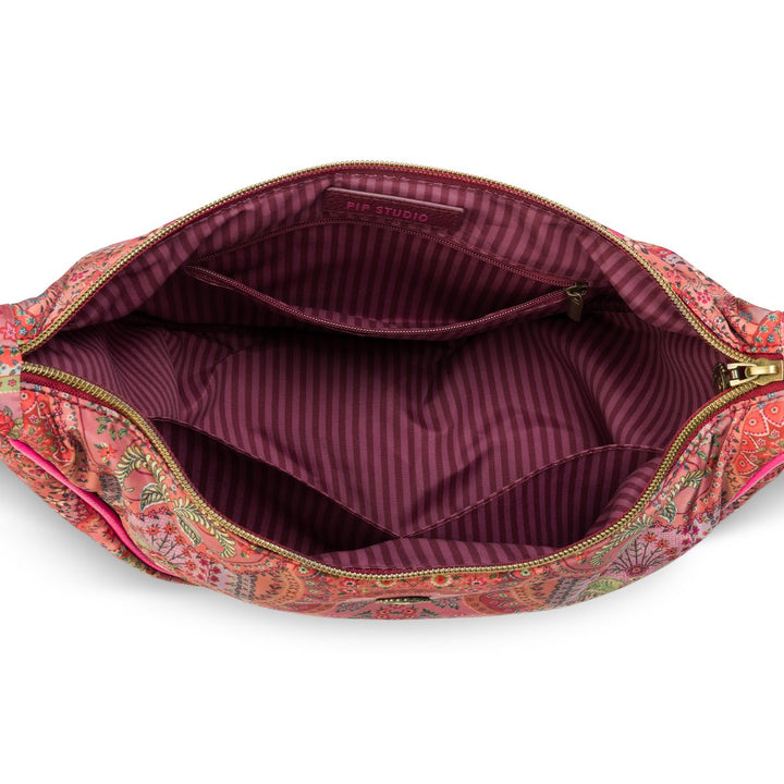 Half Moon Cross Body Bag FREYA JABALI RED