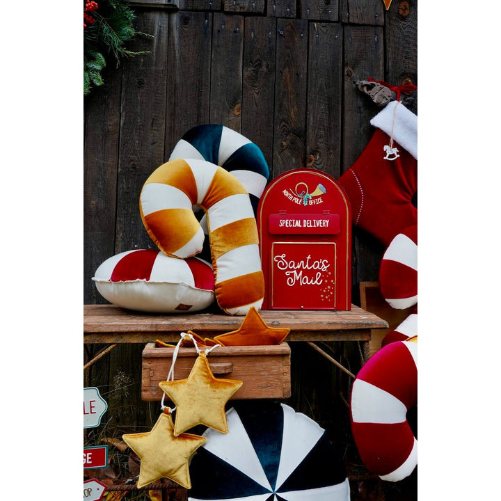 CANDY Patchwork-Kissen / Gold