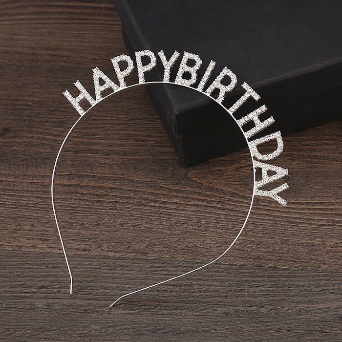 Funkelndes Geburtstags-Stirnband – Happy Birthday-Buchstaben