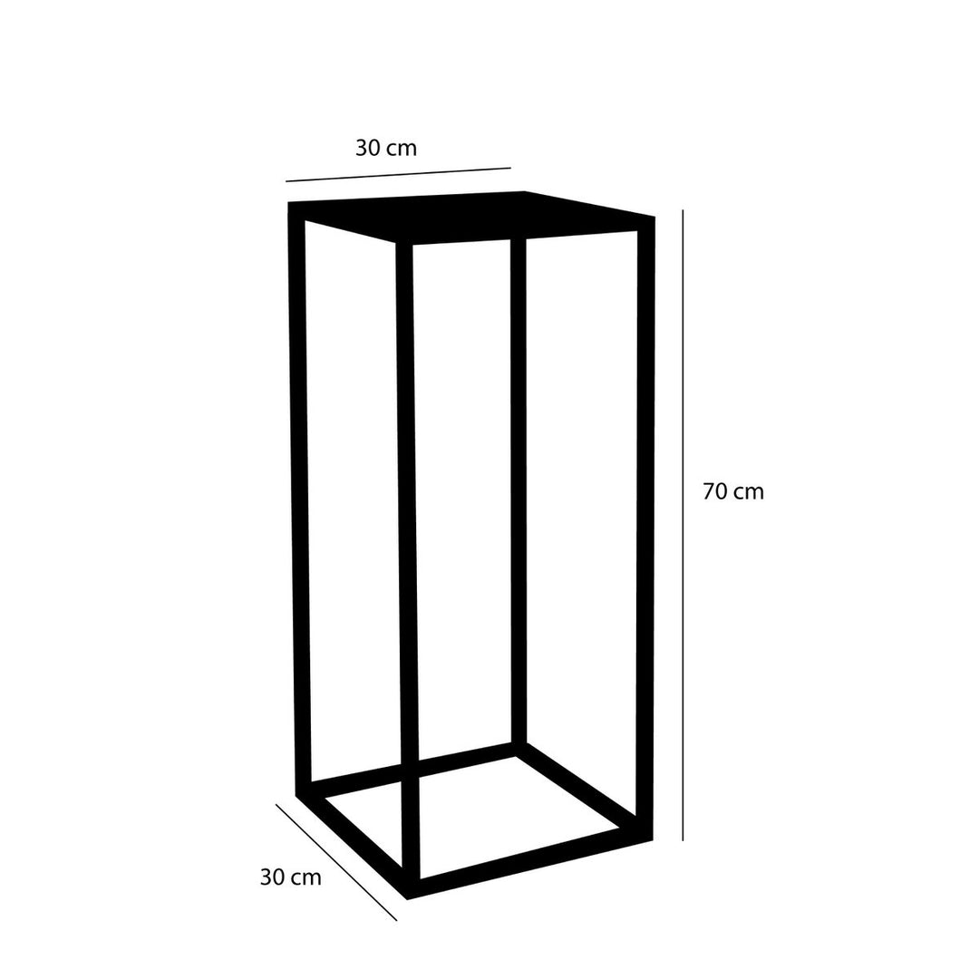 Goa Beistelltisch – 2er-Set – Metall – Schwarz