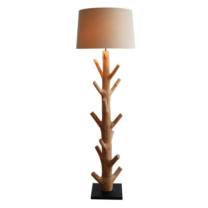 Stehleuchte BREEZE - Deko Lampe - Leinen/Treibholz Natur 175cm