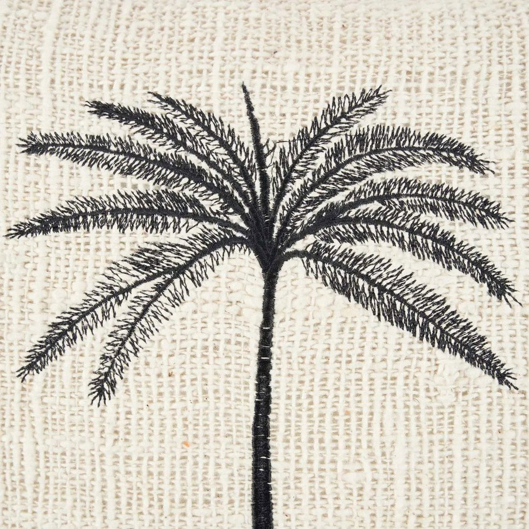 GILI PALM Kissenbezug - Baumwolle Natur 50x50