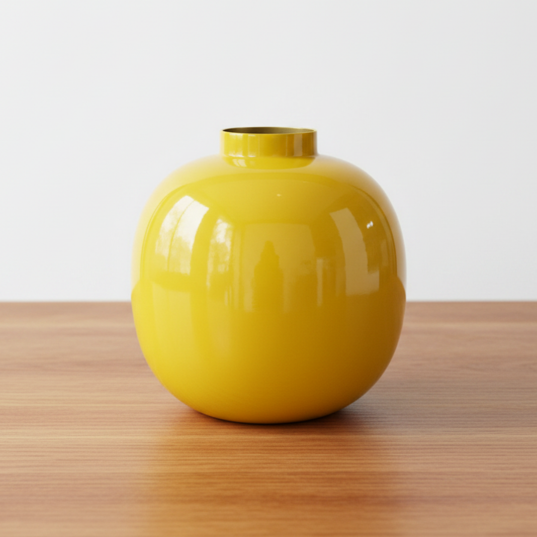 Vase Metal YELLOW 23cm