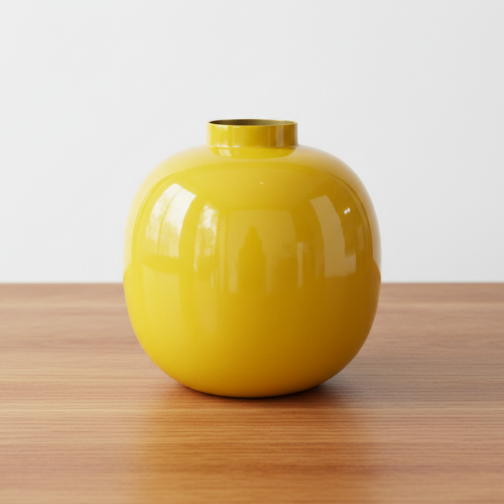 Vase Metal YELLOW 23cm
