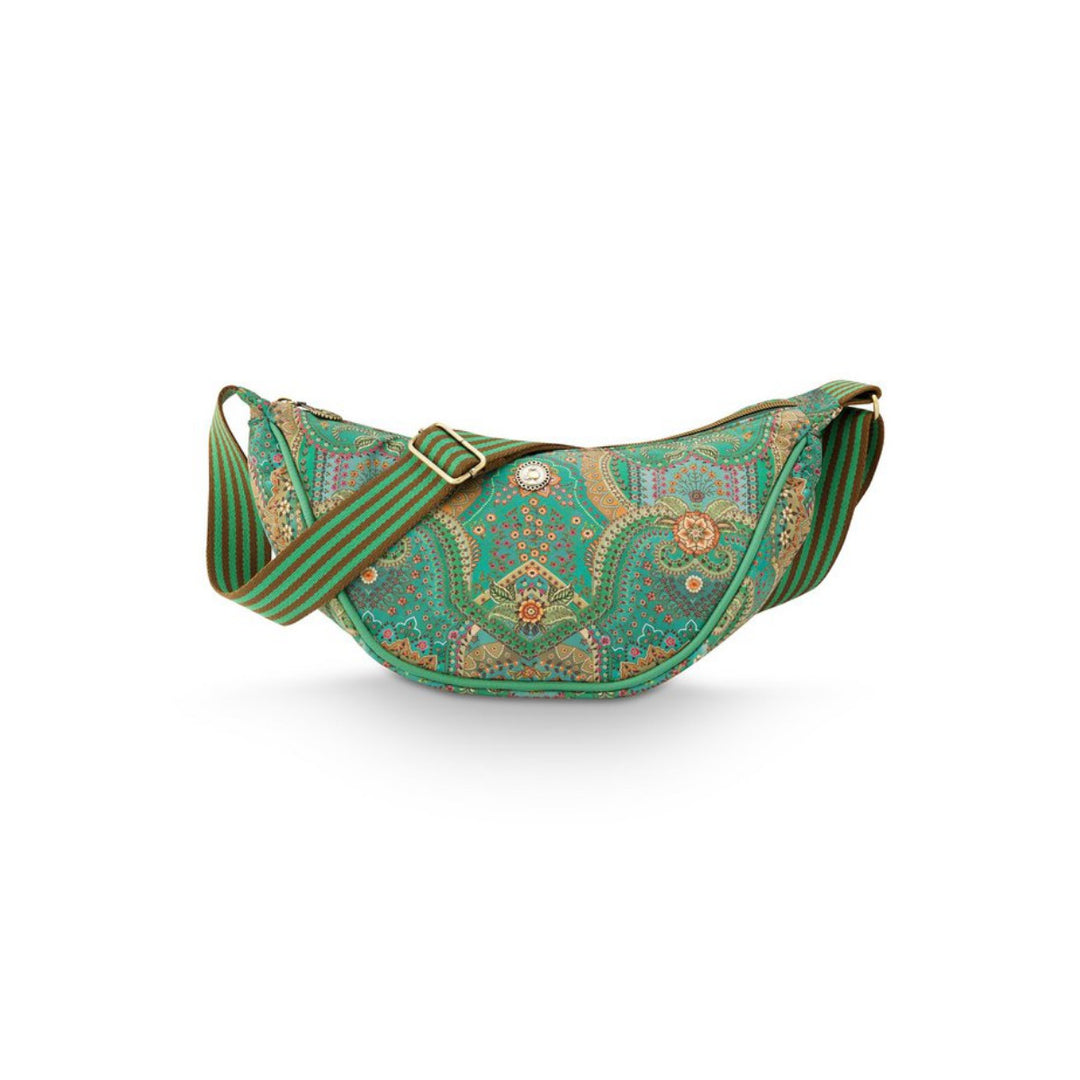 Half Moon Cross Body Bag FREYA JABALI GREEN