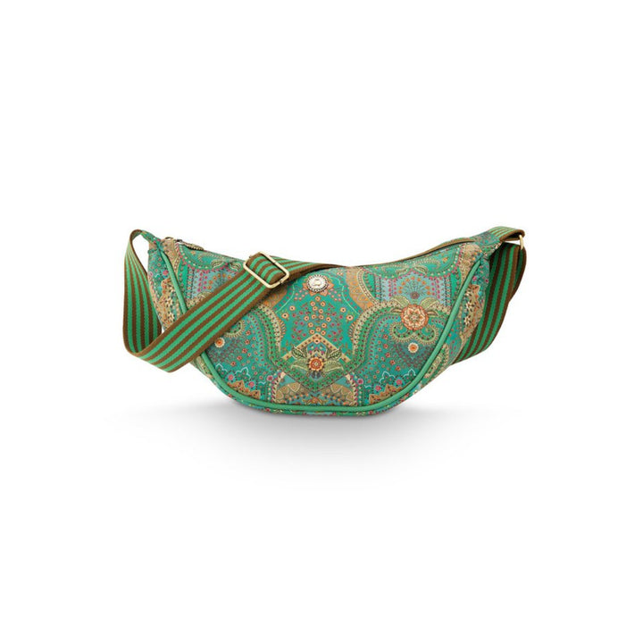 Half Moon Cross Body Bag FREYA JABALI GREEN
