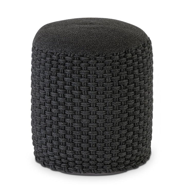 Sitzhocker - Outdoor Kissen - Fußhocker - Bodenkissen - Pouf MERINO ø40cm - 3 Farben