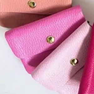 Geldbeutel BLUSH - Minitäschchen - Leder / Wildleder / Metallic