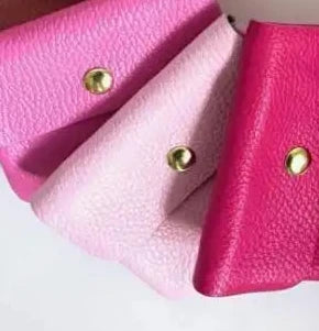 Geldbeutel BLUSH - Minitäschchen - Leder / Wildleder / Metallic